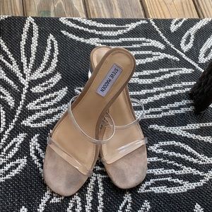 Steve Madden “Issy” Clear Heels WORN ONCE